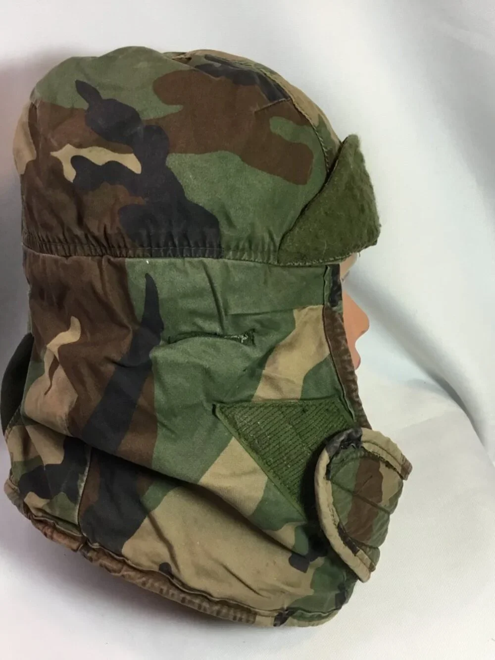 Army Cap Cold Weather Insulated Helmet Liner Woodland Camo Sz 7 3/4
